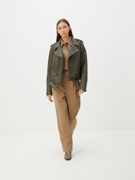 Женская косуха MAISON DAVID DEBBY, Артикул DEBBY, хаки | 4288537. Ракурс 2