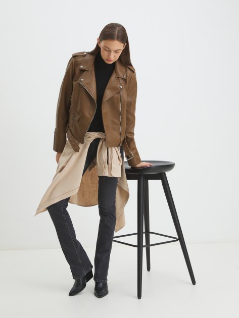 Женская косуха MAISON DAVID DEBBY, Артикул DEBBY, светло-коричневый | 4288562. Ракурс 5