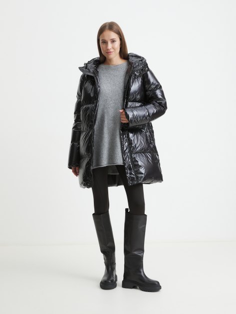Женский пуховик MAISON DAVID, Артикул 2023-504Y, черный | 4288880. Ракурс 2