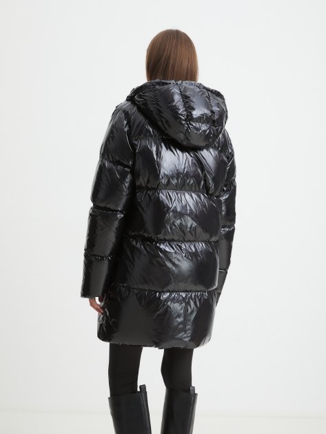 Женский пуховик MAISON DAVID, Артикул 2023-504Y, черный | 4288880. Ракурс 4