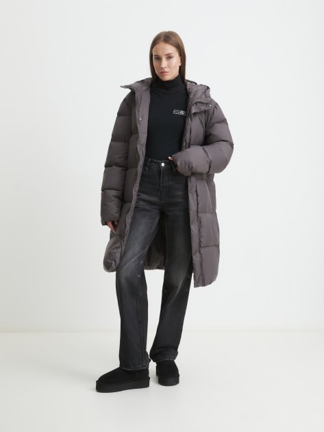 Женский пуховик MAISON DAVID, Артикул 2023-505Y, темно-серый | 4288899. Ракурс 2