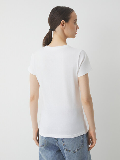 Женская футболка PUMA ESS No. 1 Logo Tee, Артикул 682370, белый | 4288983. Ракурс 4