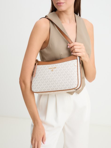 Женская сумка на плечо MICHAEL KORS MD TZ POCHETTE XBODY, Артикул 32S1GT9C8B(K), молочно-белый | 4290419. Ракурс 2 Женская сумка на плечо MICHAEL KORS MD TZ POCHETTE XBODY, Артикул 32S1GT9C8B(K), молочно-белый | 4290419. Ракурс 2