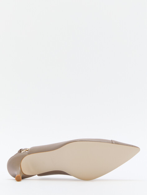 Женские туфли с открытой пяткой (слинг-бэк) FURLA FURLA CORE, Артикул YJ22FCD, серо-коричневый | 4291654. Ракурс 4