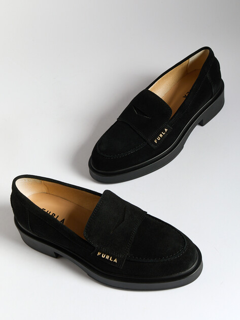 Женские лоферы FURLA FURLA LEGACY LOAFER, Артикул YJ29FLG, черный | 4291923. Ракурс 6