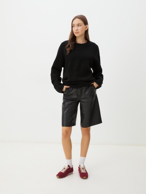Женский свитер MAISON DAVID, Артикул QM060, черный | 4292128. Ракурс 2 Женский свитер MAISON DAVID, Артикул QM060, черный | 4292128. Ракурс 2