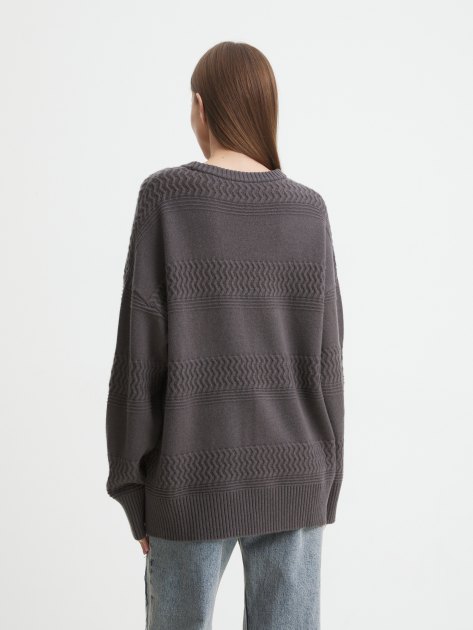 Женский свитер MAISON DAVID, Артикул QM060, темно-серый | 4292191. Ракурс 4