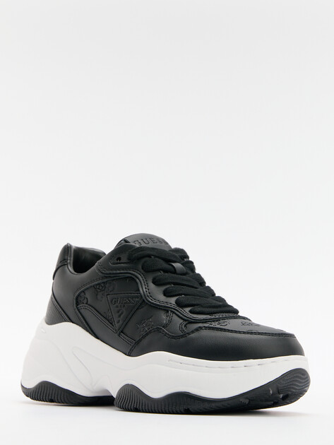 Женские кроссовки GUESS HAPYY, Артикул FLPHAPFAL12, черный | 4293065. Ракурс 3