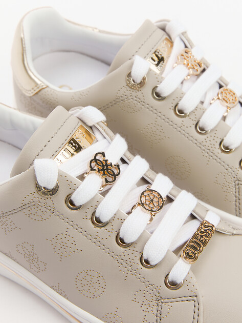 Женские кеды GUESS STASEY, Артикул FLPSTAFAL12, бежевый | 4293186. Ракурс 6