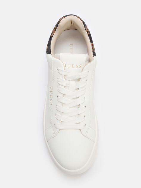 Женские кеды GUESS WINNIE, Артикул FLPWINFAL12, белый | 4293239. Ракурс 5