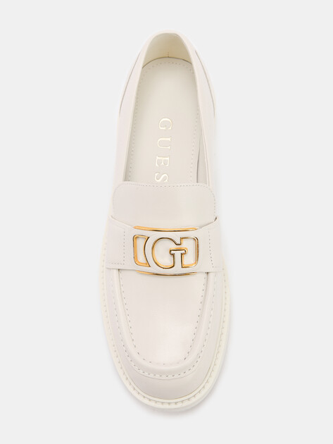 Женские лоферы GUESS SHUTTLE, Артикул FLPSHULEA14, молочно-бежевый | 4293282. Ракурс 5