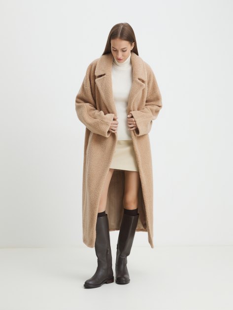Женское пальто тедди MAISON DAVID JULIA_TEDDY, Артикул JULIA_TEDDY, бежевый | 4293691. Ракурс 2 Женское пальто тедди MAISON DAVID JULIA_TEDDY, Артикул JULIA_TEDDY, бежевый | 4293691. Ракурс 2