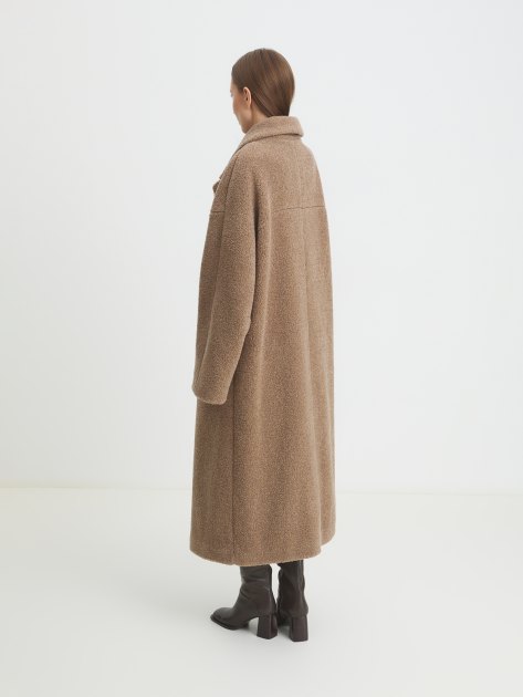 Женское пальто тедди MAISON DAVID JULIA_TEDDY, Артикул JULIA_TEDDY, серо-коричневый | 4293703. Ракурс 4 Женское пальто тедди MAISON DAVID JULIA_TEDDY, Артикул JULIA_TEDDY, серо-коричневый | 4293703. Ракурс 4