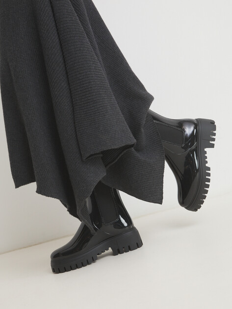 Женские резиновые полусапоги TENDANCE, Артикул HV-G3-3F2406016, черный | 4294101. Ракурс 2