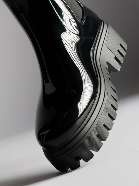 Женские резиновые полусапоги TENDANCE, Артикул HV-G3-3F2406016, черный | 4294101. Ракурс 6