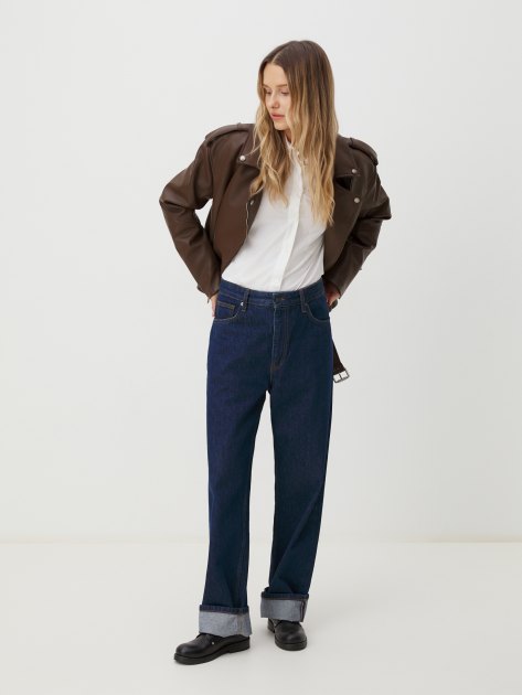 Женская косуха MAISON DAVID ANDREE, Артикул ANDREE, темно-коричневый | 4294151. Ракурс 2