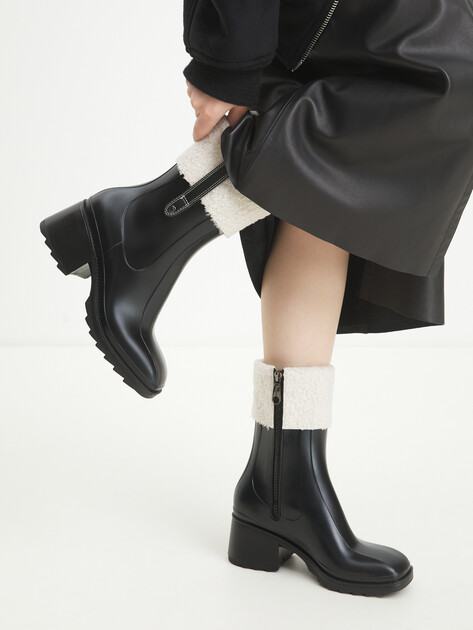 Женские резиновые полусапоги TENDANCE, Артикул HV-G3-3F2403010, черный | 4294170. Ракурс 2