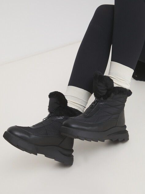 Женские дутики TENDANCE, Артикул HV-(LZ)P-1H2405009, черный | 4294209. Ракурс 2 Женские дутики TENDANCE, Артикул HV-(LZ)P-1H2405009, черный | 4294209. Ракурс 2