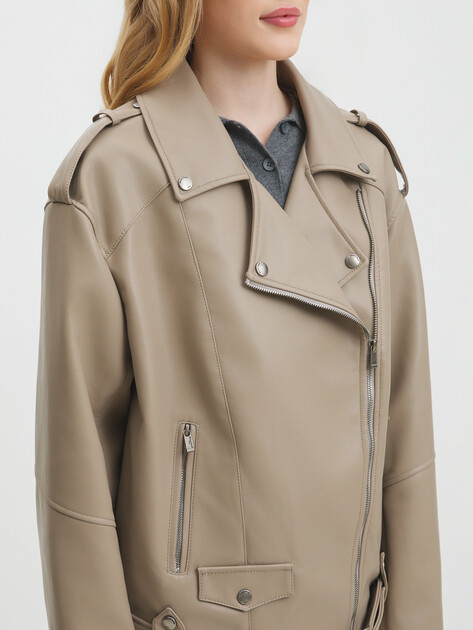 Женская косуха MAISON DAVID ANDREE, Артикул ANDREE, пыльно-бежевый | 4294229. Ракурс 3