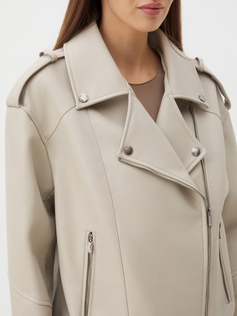 Женская косуха MAISON DAVID ANDREE, Артикул ANDREE, серо-бежевый | 4294241. Ракурс 3