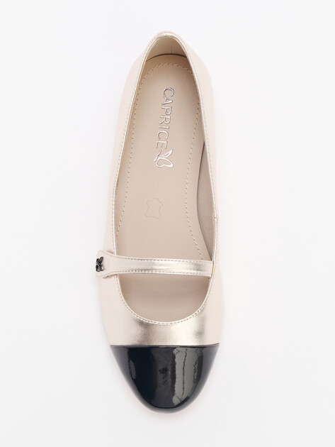 Балетки мэри-джейн CAPRICE ELSA, Артикул 9-9-22116-44, золотой | 4294664. Ракурс 5 Балетки мэри-джейн CAPRICE ELSA, Артикул 9-9-22116-44, золотой | 4294664. Ракурс 5