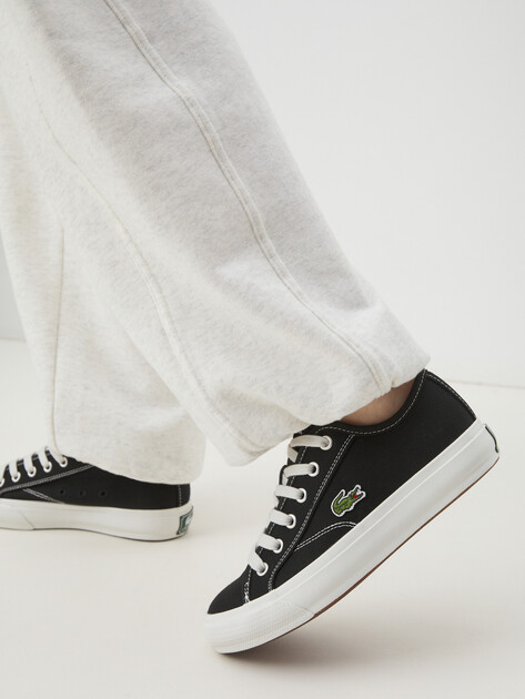 Женские кеды LACOSTE BACKCOURT 125 1 CFA, Артикул 749CFA0018, черный | 4299028. Ракурс 2