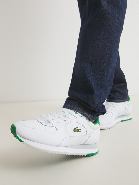 Мужские кроссовки LACOSTE LINETRACK 125 1 SMA, Артикул 749SMA0013, белый | 4300015. Ракурс 2