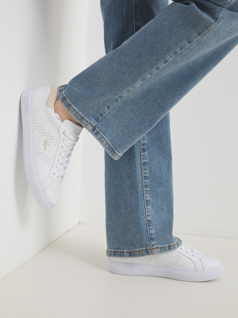 Женские кеды LACOSTE POWERCOURT 2.0 1251 SFA, Артикул 749SFA0087, белый | 4300388. Ракурс 2