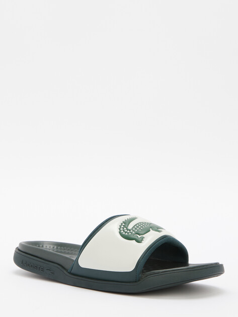 Мужские сланцы LACOSTE SERVE SLIDE DUAL 1254CMA, Артикул 749CMA0040, белый | 4300439. Ракурс 2