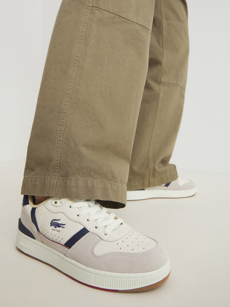 Мужские кеды LACOSTE T-CLIP SET 224 9 SMA, Артикул 748SMA0103, молочно-белый | 4300622. Ракурс 2 Мужские кеды LACOSTE T-CLIP SET 224 9 SMA, Артикул 748SMA0103, молочно-белый | 4300622. Ракурс 2