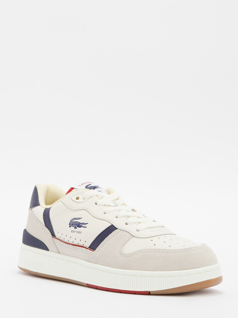 Мужские кеды LACOSTE T-CLIP SET 224 9 SMA, Артикул 748SMA0103, молочно-белый | 4300622. Ракурс 3 Мужские кеды LACOSTE T-CLIP SET 224 9 SMA, Артикул 748SMA0103, молочно-белый | 4300622. Ракурс 3