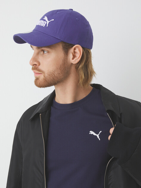 Бейсболка PUMA ESS NO.1 LOGO BB Cap, Артикул 025999, фиолетовый | 4300841. Ракурс 4