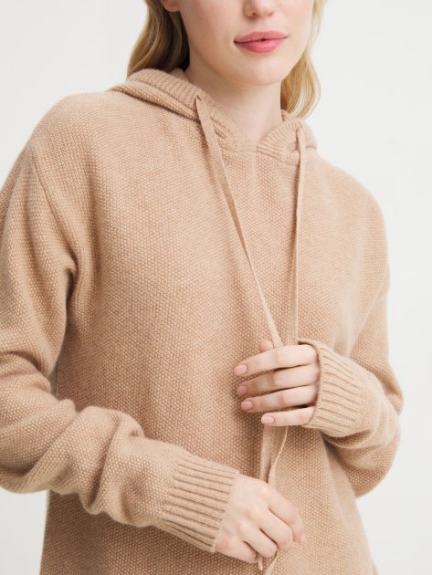 Женский вязаный костюм MAISON DAVID, Артикул CC068, темно-бежевый | 4300954. Ракурс 3