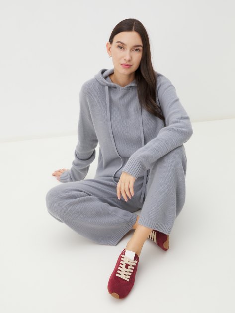 Женский вязаный костюм MAISON DAVID, Артикул CC068, светло-серый | 4300978. Ракурс 5 Женский вязаный костюм MAISON DAVID, Артикул CC068, светло-серый | 4300978. Ракурс 5