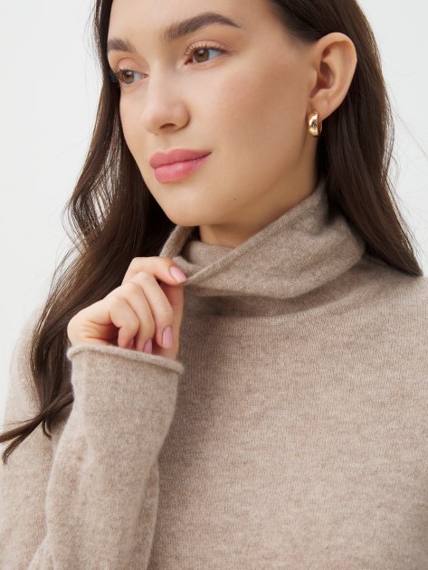 Женская водолазка MAISON DAVID, Артикул YY709, бежевый | 4301078. Ракурс 3