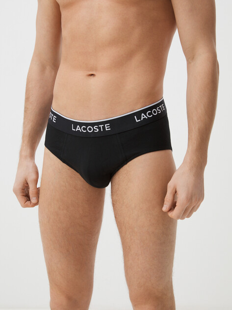 Мужские трусы 3 шт. LACOSTE, Артикул 8H3472, черный | 4301196. Ракурс 2 Мужские трусы 3 шт. LACOSTE, Артикул 8H3472, черный | 4301196. Ракурс 2