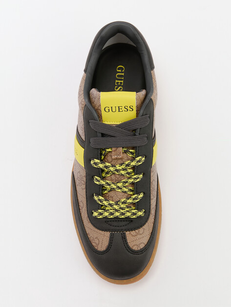 Мужские кеды GUESS NOLA III, Артикул FMPNIIELE12, темно-бежевый | 4301336. Ракурс 5