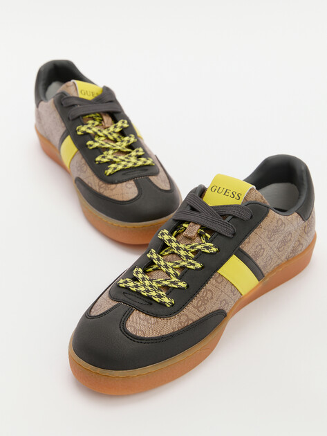 Мужские кеды GUESS NOLA III, Артикул FMPNIIELE12, темно-бежевый | 4301336. Ракурс 6