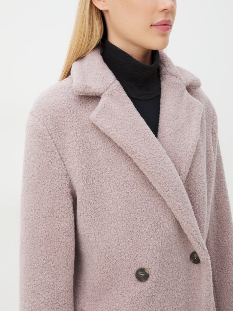 Женское пальто тедди MAISON DAVID MALTA_TEDDY, Артикул MALTA_TEDDY, серо-розовый | 4301561. Ракурс 3 Женское пальто тедди MAISON DAVID MALTA_TEDDY, Артикул MALTA_TEDDY, серо-розовый | 4301561. Ракурс 3