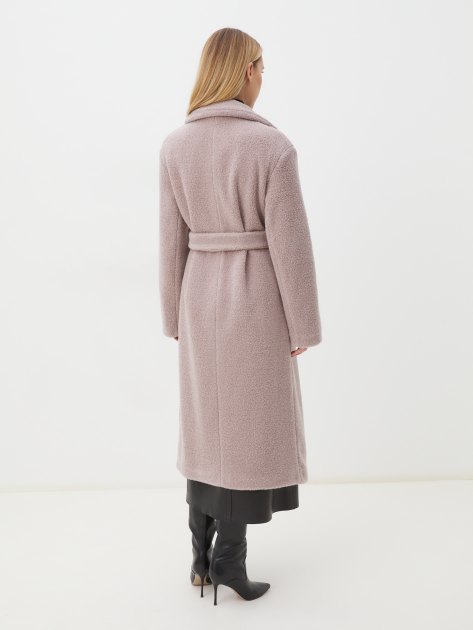 Женское пальто тедди MAISON DAVID MALTA_TEDDY, Артикул MALTA_TEDDY, серо-розовый | 4301561. Ракурс 4 Женское пальто тедди MAISON DAVID MALTA_TEDDY, Артикул MALTA_TEDDY, серо-розовый | 4301561. Ракурс 4