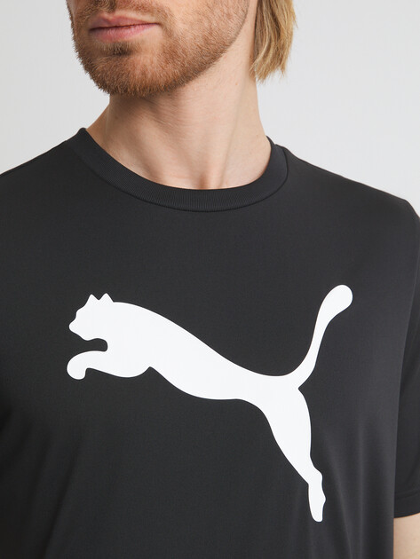 Мужская футболка PUMA ESS Poly Tee, Артикул 682540, черный | 4301616. Ракурс 3 Мужская футболка PUMA ESS Poly Tee, Артикул 682540, черный | 4301616. Ракурс 3
