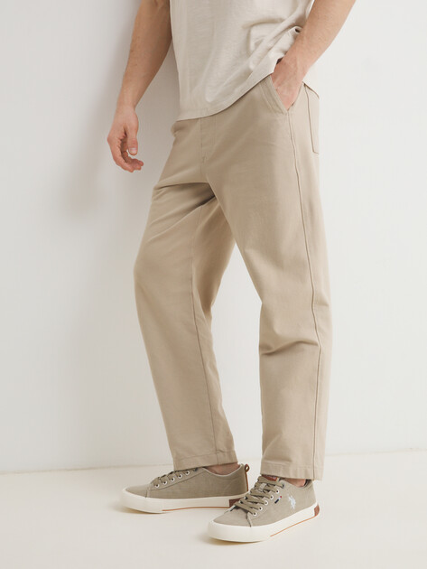 Мужские кеды U.S.POLO ASSN. FRANK GLB 5FX, Артикул 101938042, бежево-серый | 4302085. Ракурс 2 Мужские кеды U.S.POLO ASSN. FRANK GLB 5FX, Артикул 101938042, бежево-серый | 4302085. Ракурс 2