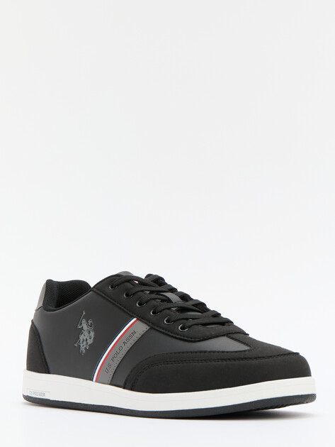 Мужские кеды U.S.POLO ASSN. KARES GLB 5FX, Артикул 101937902, черный | 4302101. Ракурс 3