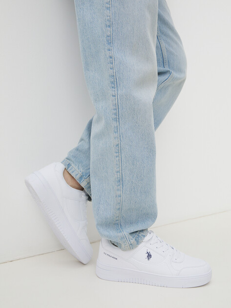 Мужские кеды U.S.POLO ASSN. LEE GLB 5FX, Артикул 101937928, белый | 4302159. Ракурс 2 Мужские кеды U.S.POLO ASSN. LEE GLB 5FX, Артикул 101937928, белый | 4302159. Ракурс 2