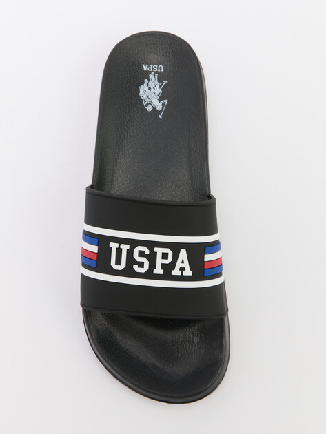 Мужские сланцы U.S.POLO ASSN. LEON GLB 5FX, Артикул 101937938, черный | 4302205. Ракурс 5