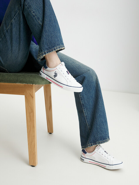 Женские кеды U.S.POLO ASSN. RACHEL GLB 5FX, Артикул 101937968, белый | 4302282. Ракурс 2 Женские кеды U.S.POLO ASSN. RACHEL GLB 5FX, Артикул 101937968, белый | 4302282. Ракурс 2
