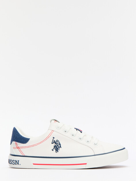 Женские кеды U.S.POLO ASSN. RACHEL GLB 5FX, Артикул 101937968, белый | 4302282. Ракурс 3 Женские кеды U.S.POLO ASSN. RACHEL GLB 5FX, Артикул 101937968, белый | 4302282. Ракурс 3