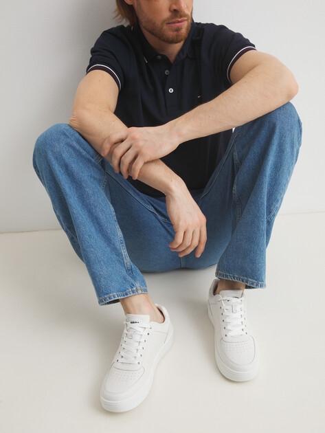 Мужские кеды U.S.POLO ASSN. ROBERT GLB 5FX, Артикул 101937977, белый | 4302303. Ракурс 2