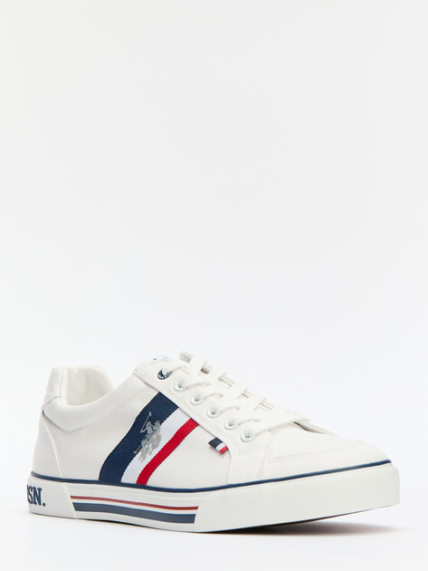 Мужские кеды U.S.POLO ASSN. TETSY GLB 5FX, Артикул 101938093, белый | 4302361. Ракурс 3