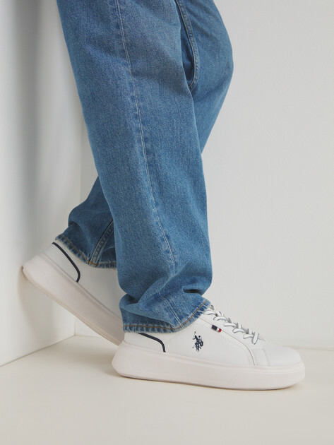 Мужские кеды U.S.POLO ASSN. NATE GLB 5FX, Артикул 101938069, белый | 4302452. Ракурс 2 Мужские кеды U.S.POLO ASSN. NATE GLB 5FX, Артикул 101938069, белый | 4302452. Ракурс 2